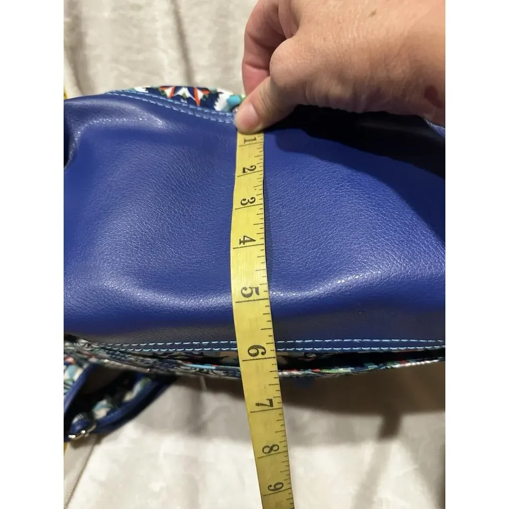 Hadaki Kiko Saddle Bag Over The Shoulder Blue Travel Beach Resort